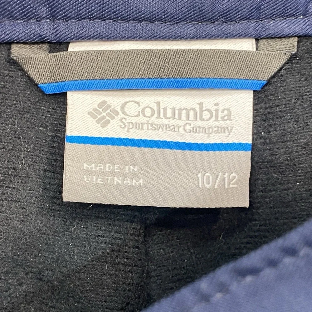 Columbia Bugaboo Insulated Snow Blue Pant Kid Sz 10/12 Snowboard Ski Omni-Shield